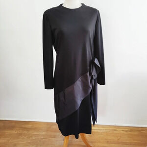 Vintage Formal Dress / Black / 1960s / Size 14/16